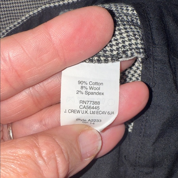 J. Crew Houndstooth Pixie Pants - size 6. B9 - Picture 6 of 8